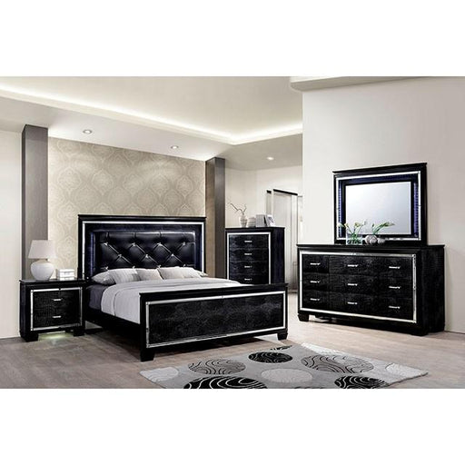 BELLANOVA Black Dresser - LasVegasFurnitureOnline.com