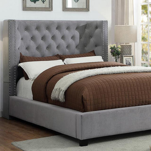 CARLEY Queen Bed, Gray image