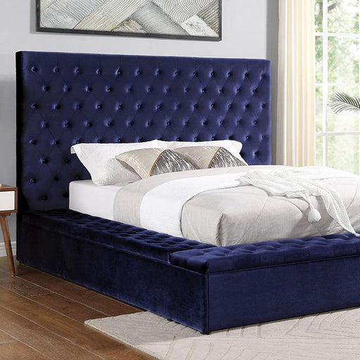 GOLATI E.King Bed, Blue image