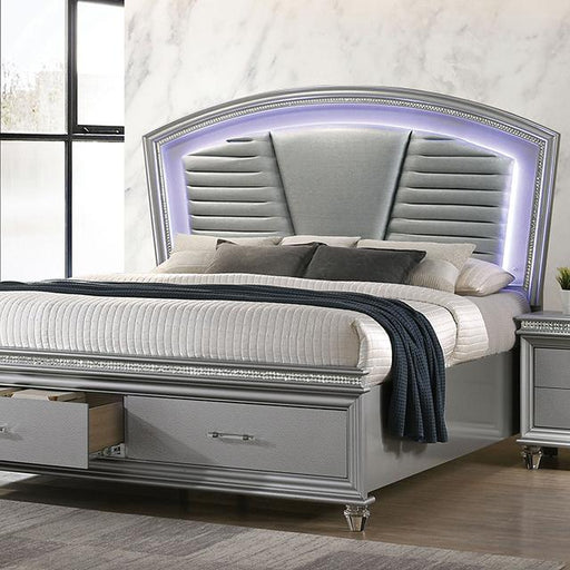 MADDIE E.King Bed, Silver image
