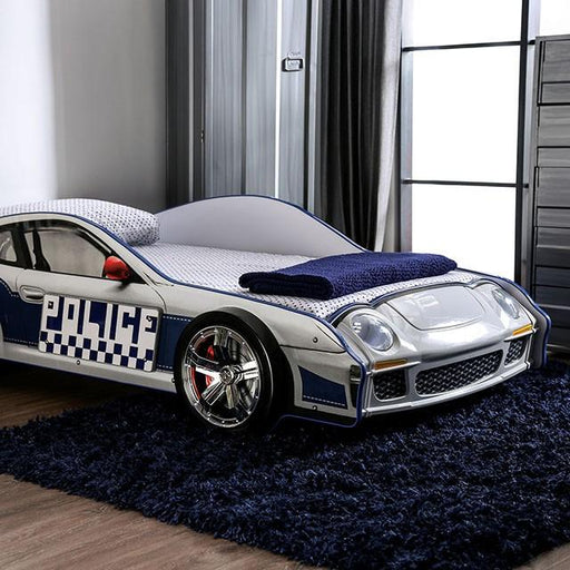 POLICE CAR Twin Bed, Blue image
