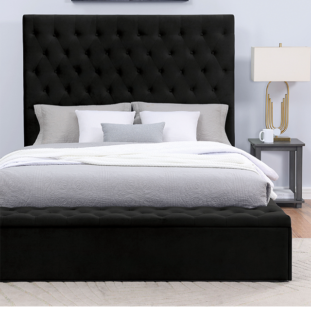 ATHENELLE Queen Bed, Black image