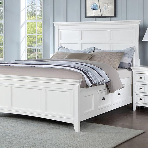 CASTILE Queen Bed, White image