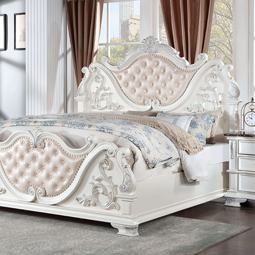 ESPARANZA Queen Bed, Pearl White image