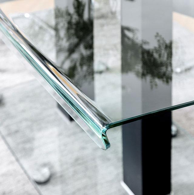 Richfield Black/Chrome Dining Table - LasVegasFurnitureOnline.com