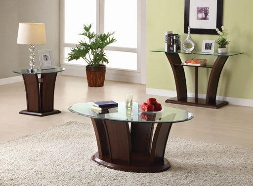 MANHATTAN IV Dark Cherry End Table, Brown Cherry - LasVegasFurnitureOnline.com