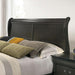 Louis Philippe Cal.King Bed Black & Grey - LasVegasFurnitureOnline.com