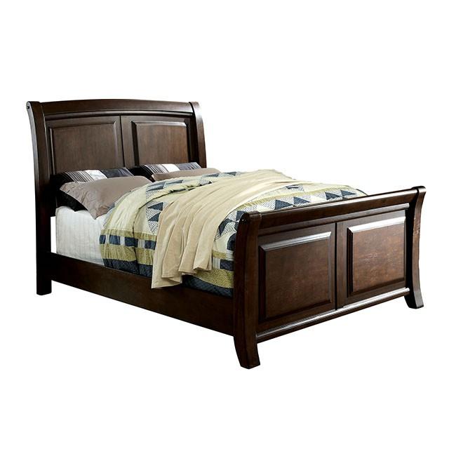 Litchville Brown Cherry Cal.King, E.King, & Queen Bed - LasVegasFurnitureOnline.com