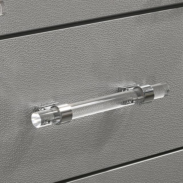 MADDIE Chest, Silver - LasVegasFurnitureOnline.com