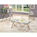 Vador Sofa Table – Modern Glass Top Accent Table with Metal Base - LasVegasFurnitureOnline.com