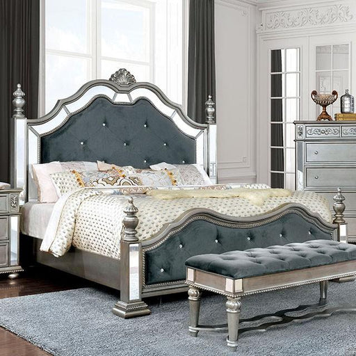 Azha Silver/Gray E.King Bed image
