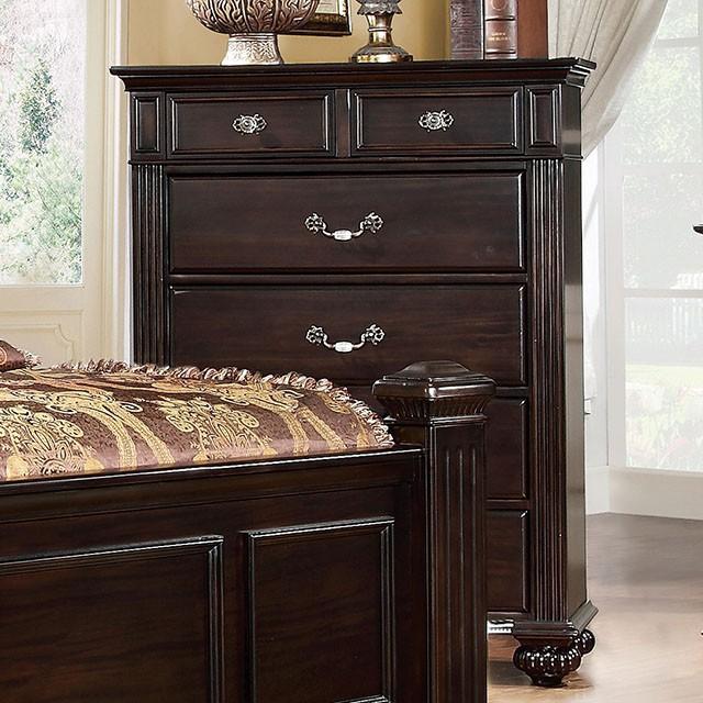 Syracuse Dark Walnut Chest - LasVegasFurnitureOnline.com
