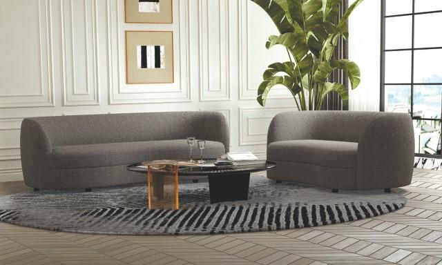 VERSOIX Loveseat, Charcoal Gray - LasVegasFurnitureOnline.com