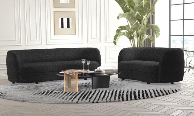 VERSOIX Sofa, Black - LasVegasFurnitureOnline.com