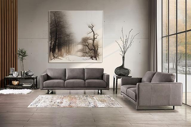Mezzanotte Sofa Gray - LasVegasFurnitureOnline.com