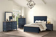 Pinetop Twin & Full Bed White & Blue - LasVegasFurnitureOnline.com