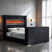 Sumter Bed Black & Grey - LasVegasFurnitureOnline.com
