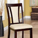 BRENT Dark Cherry/Ivory Side Chair (2/CTN) - LasVegasFurnitureOnline.com