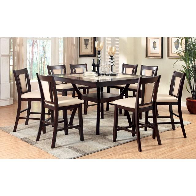 Brent Counter Ht Table Set - LasVegasFurnitureOnline.com