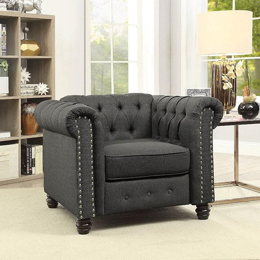 Winifred Gray Chair - LasVegasFurnitureOnline.com
