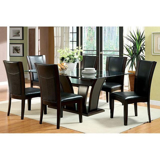 Manhattan I Dark Cherry/White Side Chair, White (2/CTN) - LasVegasFurnitureOnline.com