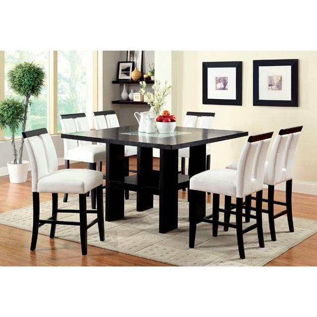 LUMINAR II Black/White Counter Ht. Chair (2/CTN) - LasVegasFurnitureOnline.com