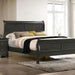 Louis Philippe Cal.King Bed Black & Grey - LasVegasFurnitureOnline.com