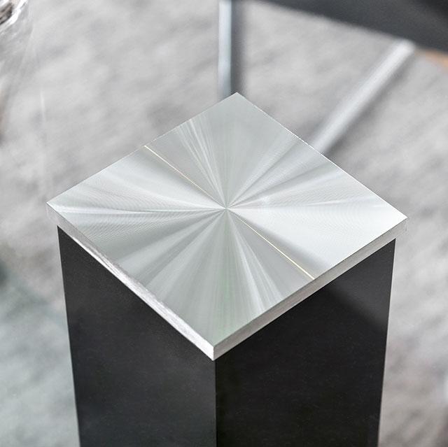 Richfield Black/Chrome Dining Table - LasVegasFurnitureOnline.com