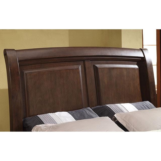 Litchville Brown Cherry Cal.King, E.King, & Queen Bed - LasVegasFurnitureOnline.com
