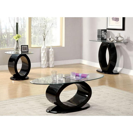 LODIA III Black End Table, Black - LasVegasFurnitureOnline.com
