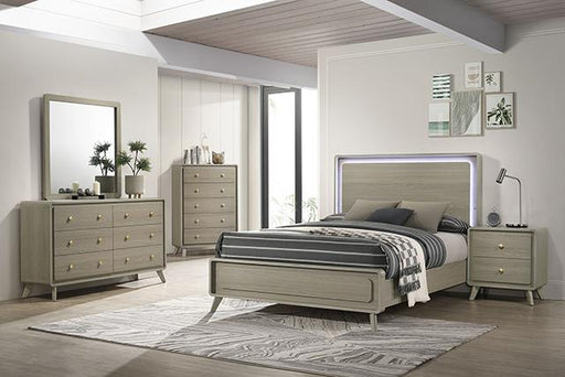 Rainier Bed Gray - LasVegasFurnitureOnline.com