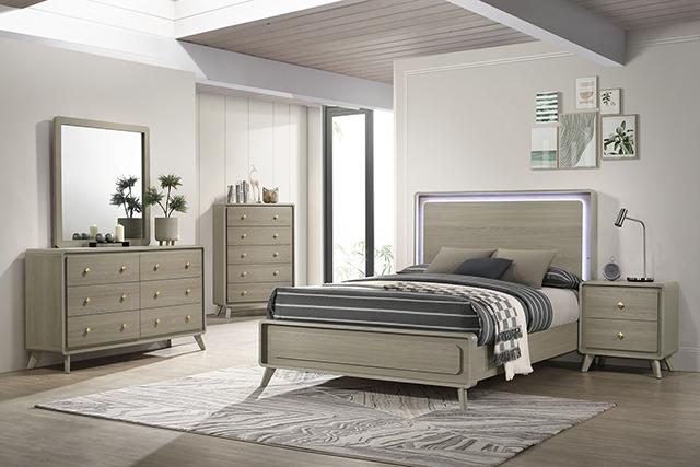 Rainier E.King Bed - LasVegasFurnitureOnline.com