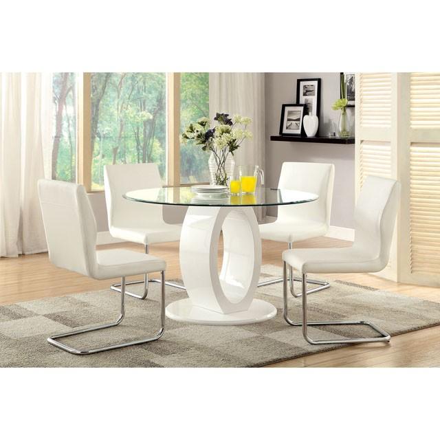 LODIA I White Side Chair - LasVegasFurnitureOnline.com