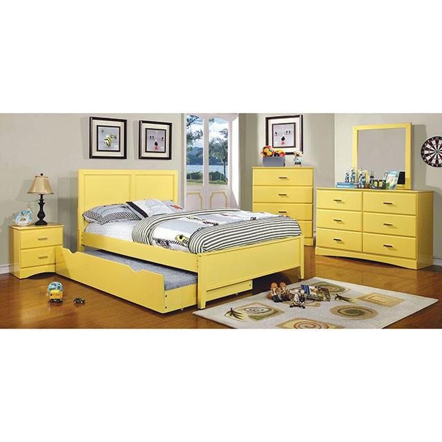 Prismo Trundle Yellow - LasVegasFurnitureOnline.com