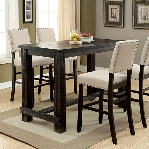 Sania II Antique Black Bar Table, Antique Black - LasVegasFurnitureOnline.com
