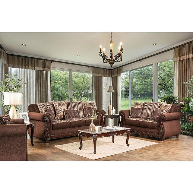 TABITHA Brown Chair, Brown - LasVegasFurnitureOnline.com