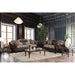 Quirino Light Brown/Dark Brown Sofa - LasVegasFurnitureOnline.com