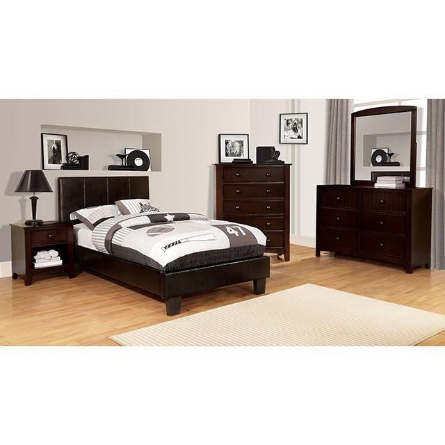 Winn Park Cal.King, E.King, Twin, & Full Bed Chrome, Gray, Brown, & Chrome - LasVegasFurnitureOnline.com