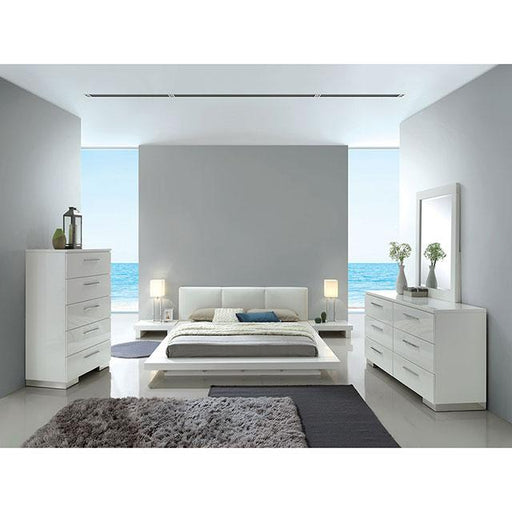 Christie Glossy White Chest - LasVegasFurnitureOnline.com