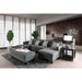 Lowry Gray Sectional w/ Ottoman - LasVegasFurnitureOnline.com