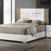 ERLANGEN Cal.King & E.King Bed, White/Natural - LasVegasFurnitureOnline.com