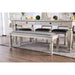 Georgia 6 Pc Dining Table Set with Bench - LasVegasFurnitureOnline.com
