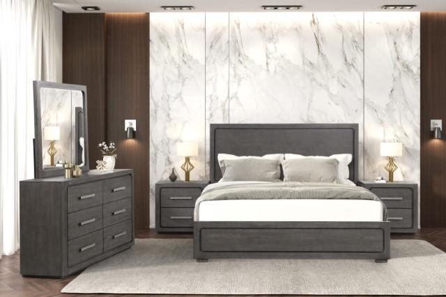Crowthorne E.King & Queen Bed Grey & White - LasVegasFurnitureOnline.com