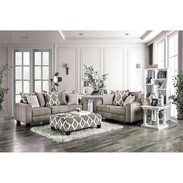 Basie Gray Sofa - LasVegasFurnitureOnline.com