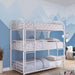 Opal Ii White Twin Triple Decker Bed - LasVegasFurnitureOnline.com