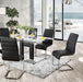 Richfield Black/Chrome Dining Table - LasVegasFurnitureOnline.com