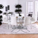 Richfield I Silver/Chrome Dining Table - LasVegasFurnitureOnline.com