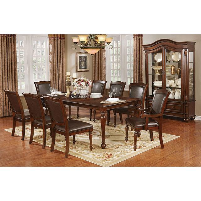 Sylvana Brown Cherry/Espresso Arm Chair (2/CTN) - LasVegasFurnitureOnline.com