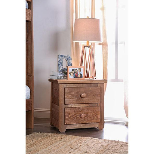 Lea Mahogany Night Stand - LasVegasFurnitureOnline.com