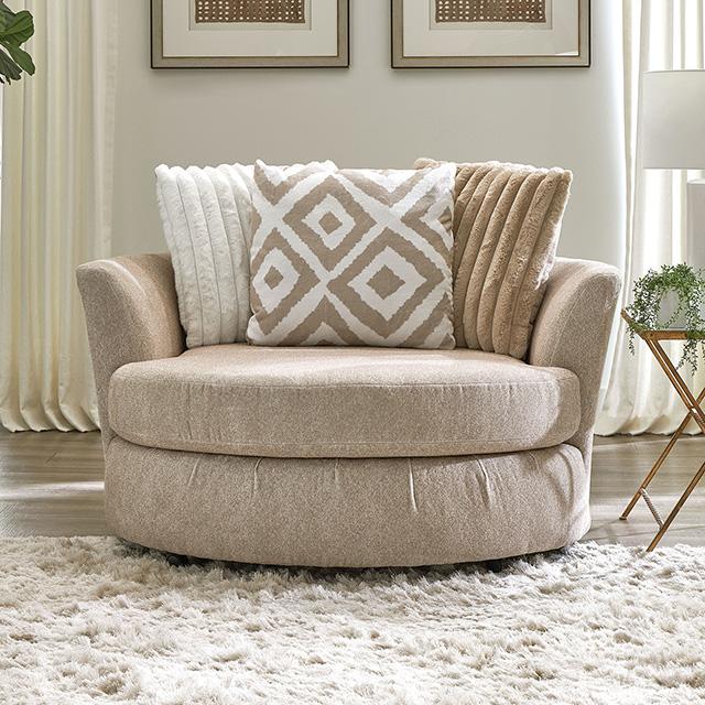 Loughlin Swivel Chair - LasVegasFurnitureOnline.com